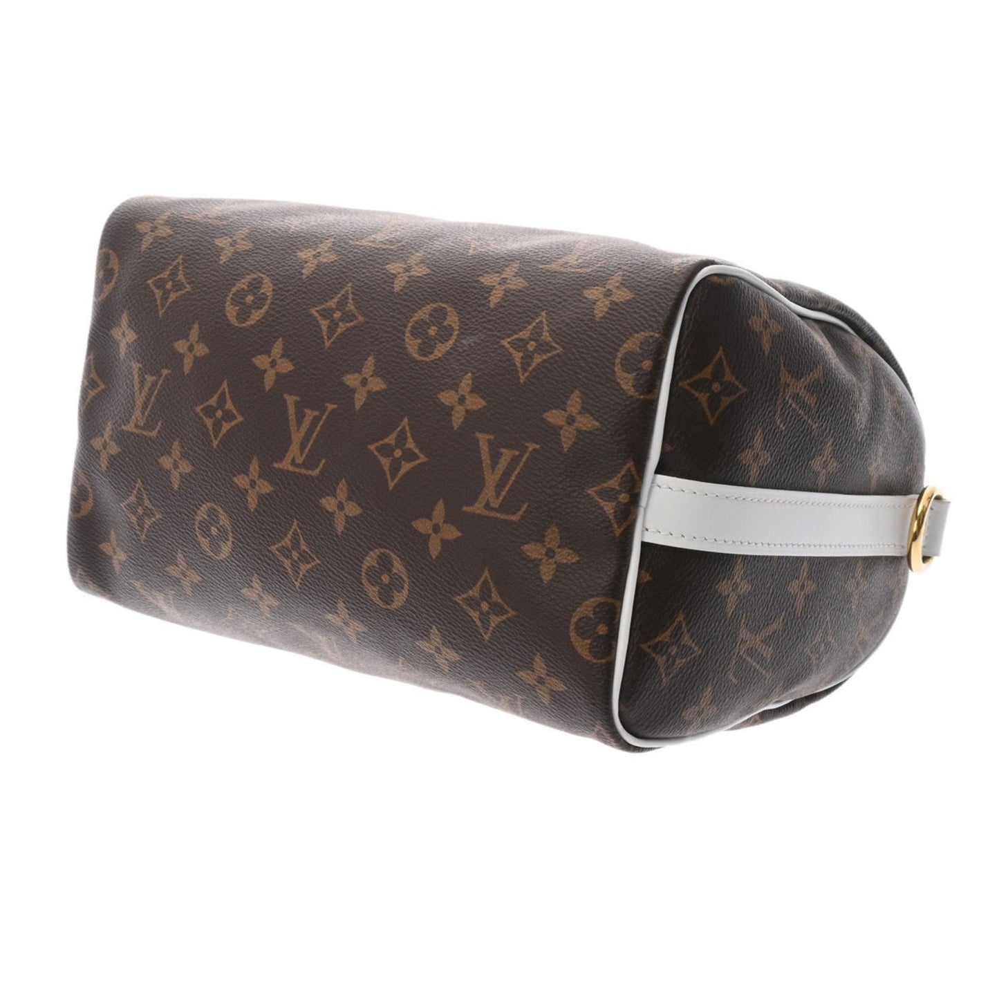 LOUIS VUITTON Monogram Speedy Bandouliere 25 Brown White M20754 Unisex Canvas Handbag