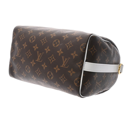 LOUIS VUITTON Monogram Speedy Bandouliere 25 Brown White M20754 Unisex Canvas Handbag