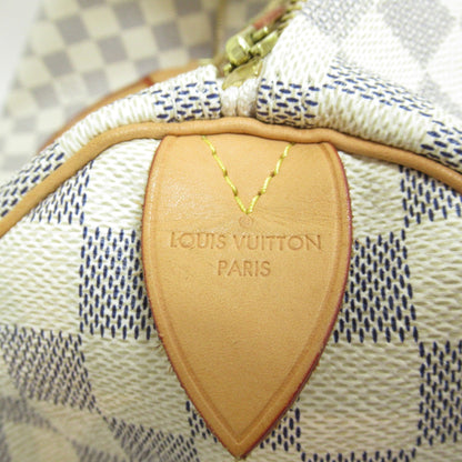 LOUIS VUITTON Speedy 30 handbag White Damier Azur PVC coated canvas N41533