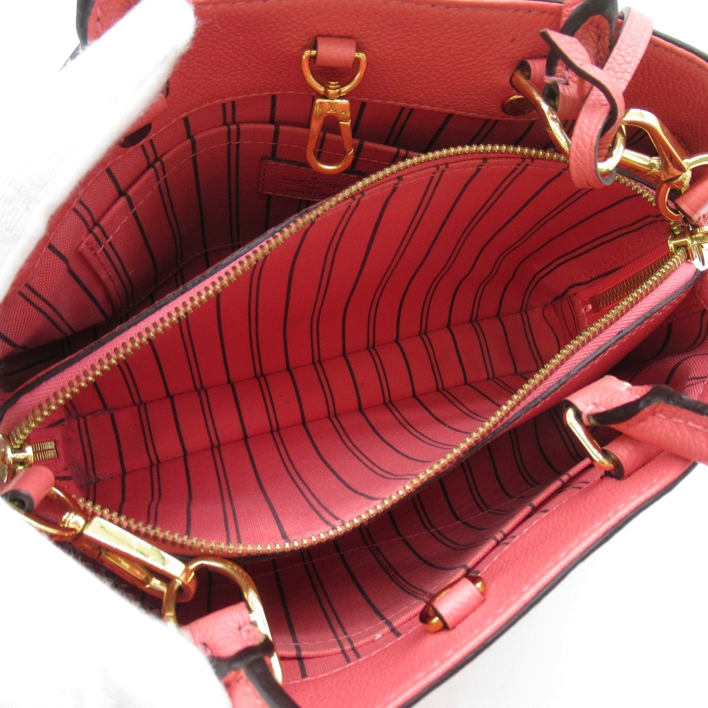 LOUIS VUITTON Montagne BB Shoulder Bag Pink Blossom Monogram empreinte leather M42295