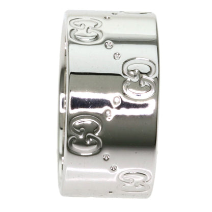Gucci Icon Wide Ring K18 White Gold Ladies