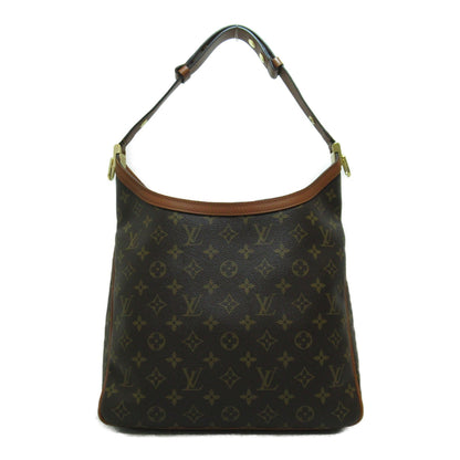 LOUIS VUITTON Hobo Dauphine MM Shoulder Bag Brown Black Monogram Reverse PVC coated canvas M45195