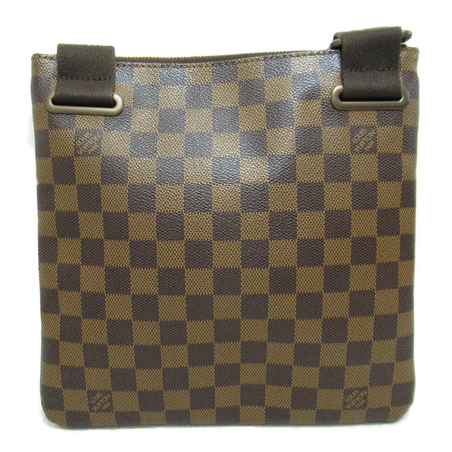 LOUIS VUITTON Pochette Platt Brooklyn Brown Ebene Damier PVC coated canvas N41100