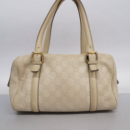 Guccissima 170009 Women's Leather Tote Bag Ivory