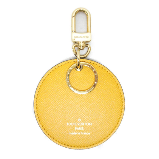 LOUIS VUITTON Porto Craie Ilustre New York City Keychain Brown Monogram PVC coated canvas M00873