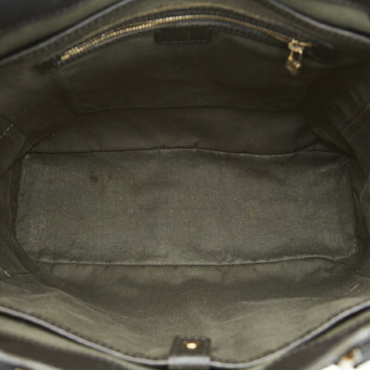 LOUIS VUITTON Monogram Lucile GM Shoulder Bag Tote M92681 Green Dark Brown Canvas Leather Women's