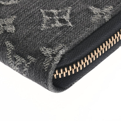 LOUIS VUITTON Monogram Zippy Black M95614 Unisex Long Wallet