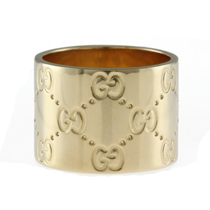 Gucci K18 Ring / Icon Wide No. 12 Gold Ladies 18K Accelerating