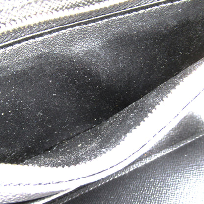 LOUIS VUITTON Zippy Dragonne Black Black Taiga leather M69409