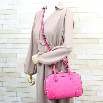 Gucci Shoulder Bag Handbag Pink Ladies