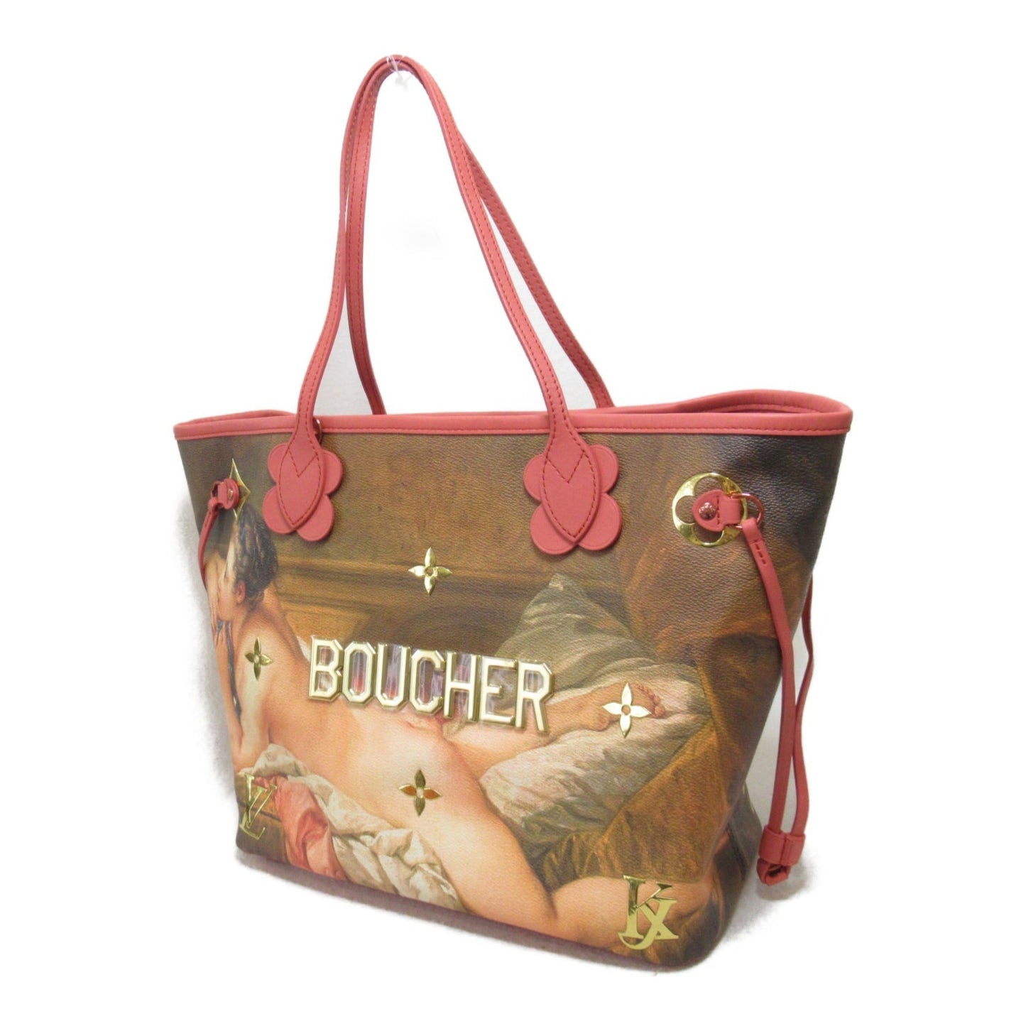 LOUIS VUITTON Neverfull MM Masters Collection Brown PVC coated canvas Boucher M43357