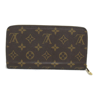 LOUIS VUITTON Zippy wallet purse Brown Pink Fuschia Monogram PVC coated canvas M41895