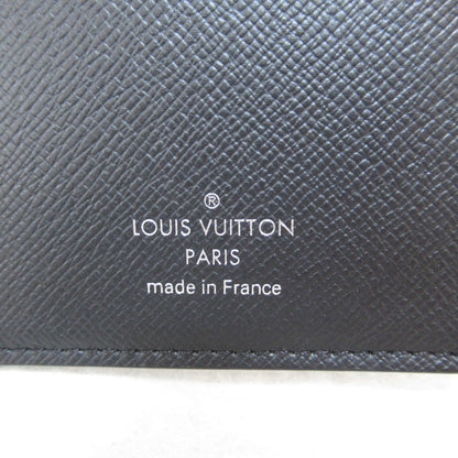 LOUIS VUITTON Foille Brazza Bifold Long Wallet Black Black Taiga leather M30501