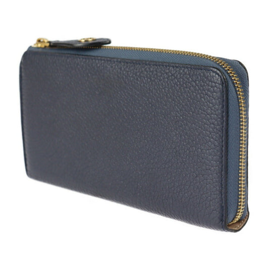 LOUIS VUITTON Portefeuille Comet Long Wallet M68582 Taurillon Leather Blue Marine Gold Metal Fittings L-shaped Zipper Japan Limited Sale