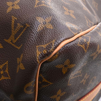 LOUIS VUITTON Monogram Keepall Bandouliere 55 Handbag Boston Bag M41414 Brown Women's