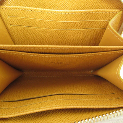 LOUIS VUITTON zip around purse Beige leather monopanum canvas M82691