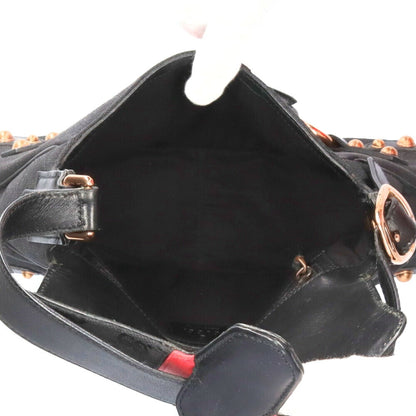 Gucci GG Horsebit Webbing Shoulder Bag Ladies