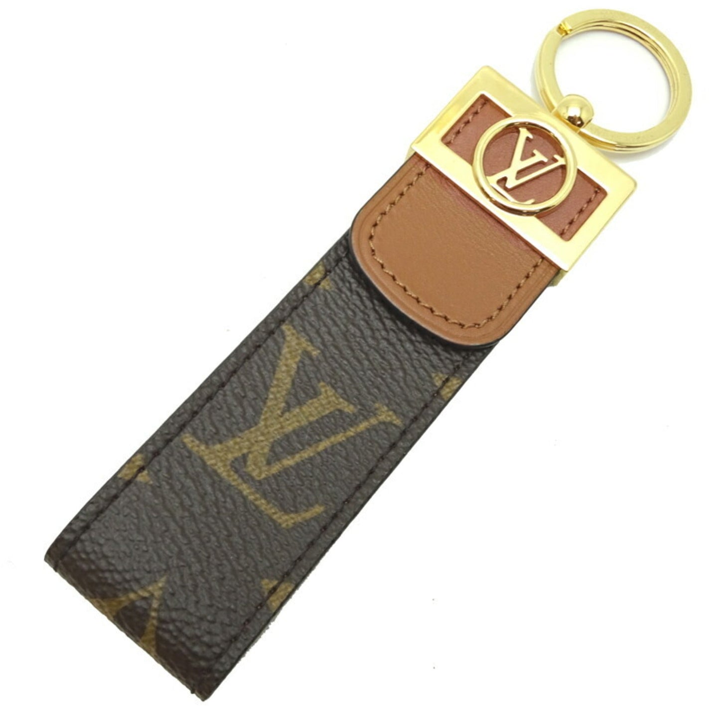 LOUIS VUITTON Keychain Dragonne Dauphine Women's Men's M69000 Monogram Ebene [Brown]