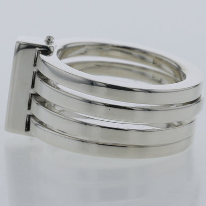 Gucci Ring 4 Row Silver 925 Upper No. 8 - Lower 10 Ladies GUCCI