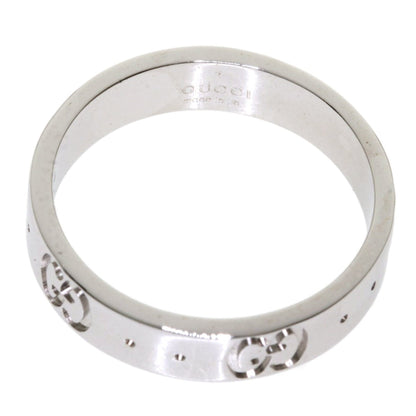 Gucci Icon Ring # 8 K18 White Gold Ladies