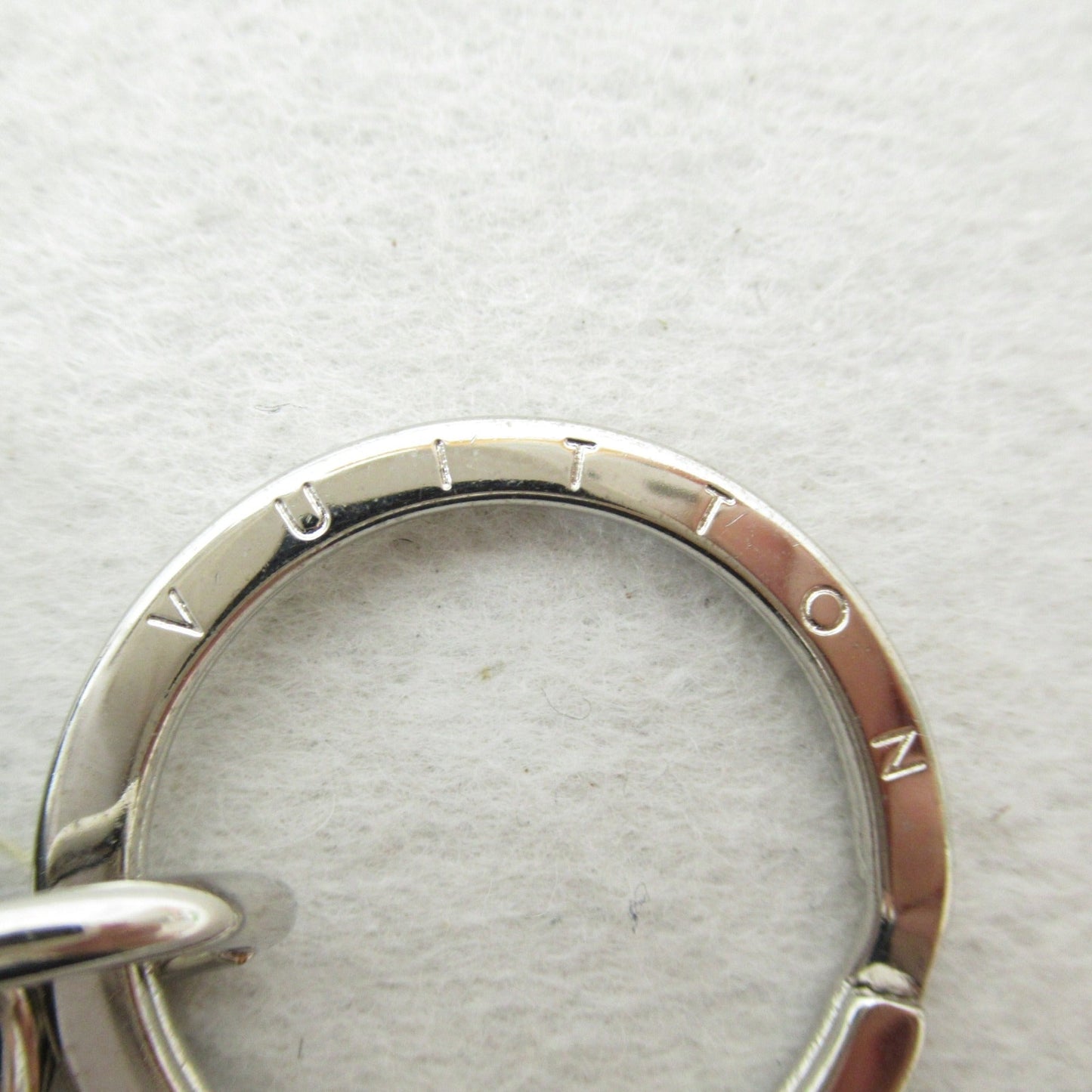 LOUIS VUITTON Portocre Christmas Keychain Brown leather MO0342