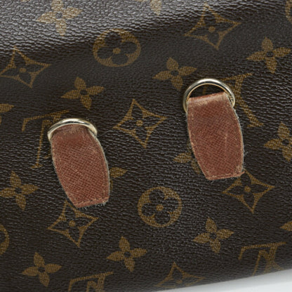LOUIS VUITTON Monogram Arche Pouch Clutch Bag M51975 Brown PVC Leather Ladies