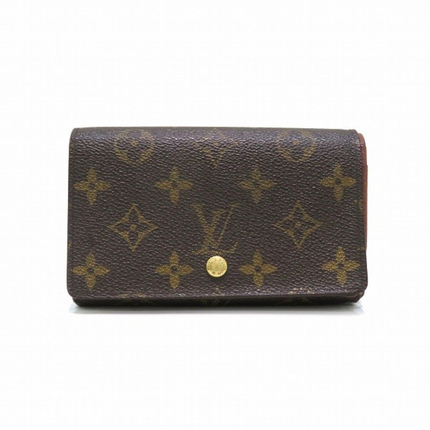 LOUIS VUITTON Monogram Portomonevier Tresor M61730 Bifold Wallet Unisex