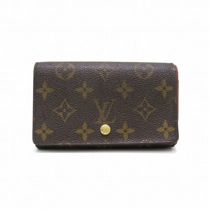LOUIS VUITTON Monogram Portomonevier Tresor M61730 Bifold Wallet Unisex