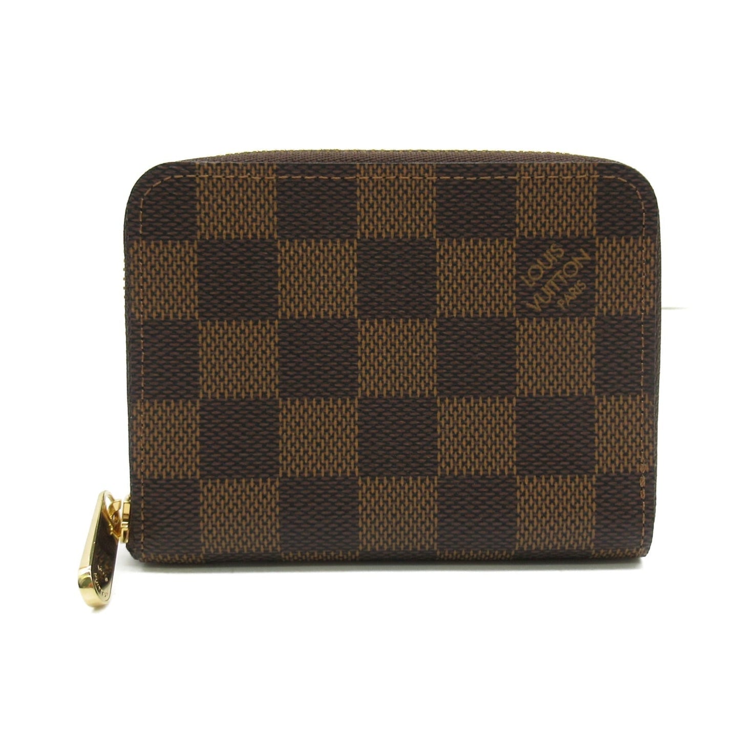 LOUIS VUITTON Zippy Coin Purse Coin Pocket Brown Ebene Damier PVC coated canvas N63070