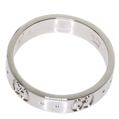 Gucci Icon Ring # 8 K18 White Gold Ladies