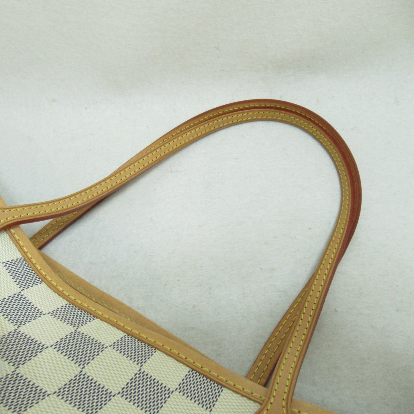 LOUIS VUITTON Neverfull MM Ivory Damier Azur PVC coated canvas N51107