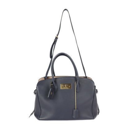 LOUIS VUITTON Mira MM Handbag M53948 Taurillon Leather Blue Marine 2WAY Gold Hardware