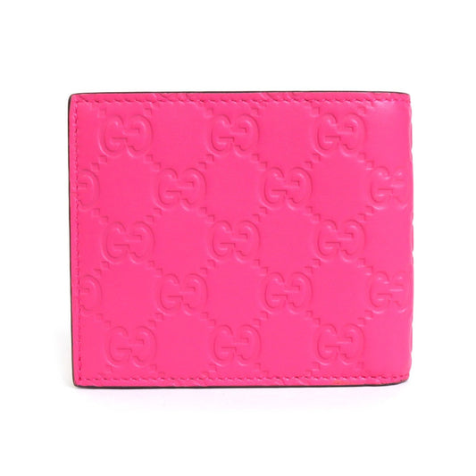 GUCCI Bill Purse NY Yankees Collaboration Leather Pink x Navy Men's 547787