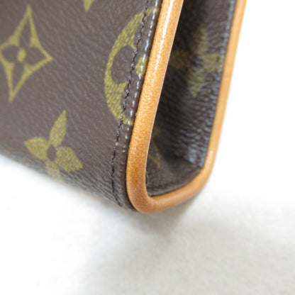 LOUIS VUITTON Pochette Florentine waist bag Brown Monogram PVC coated canvas M51855