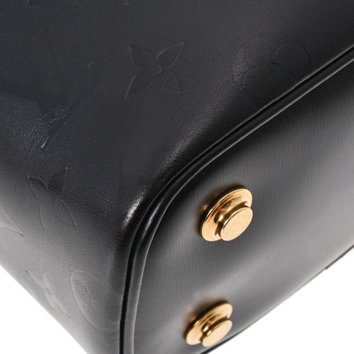 LOUIS VUITTON Monogram Ink Vanity PM Black M57118 Women's Leather Handbag