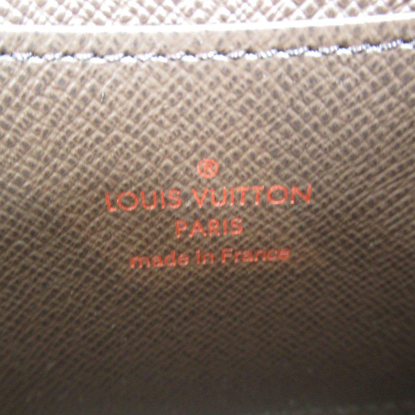LOUIS VUITTON Zippy coin purse Brown Ebene Damier PVC coated canvas N63070
