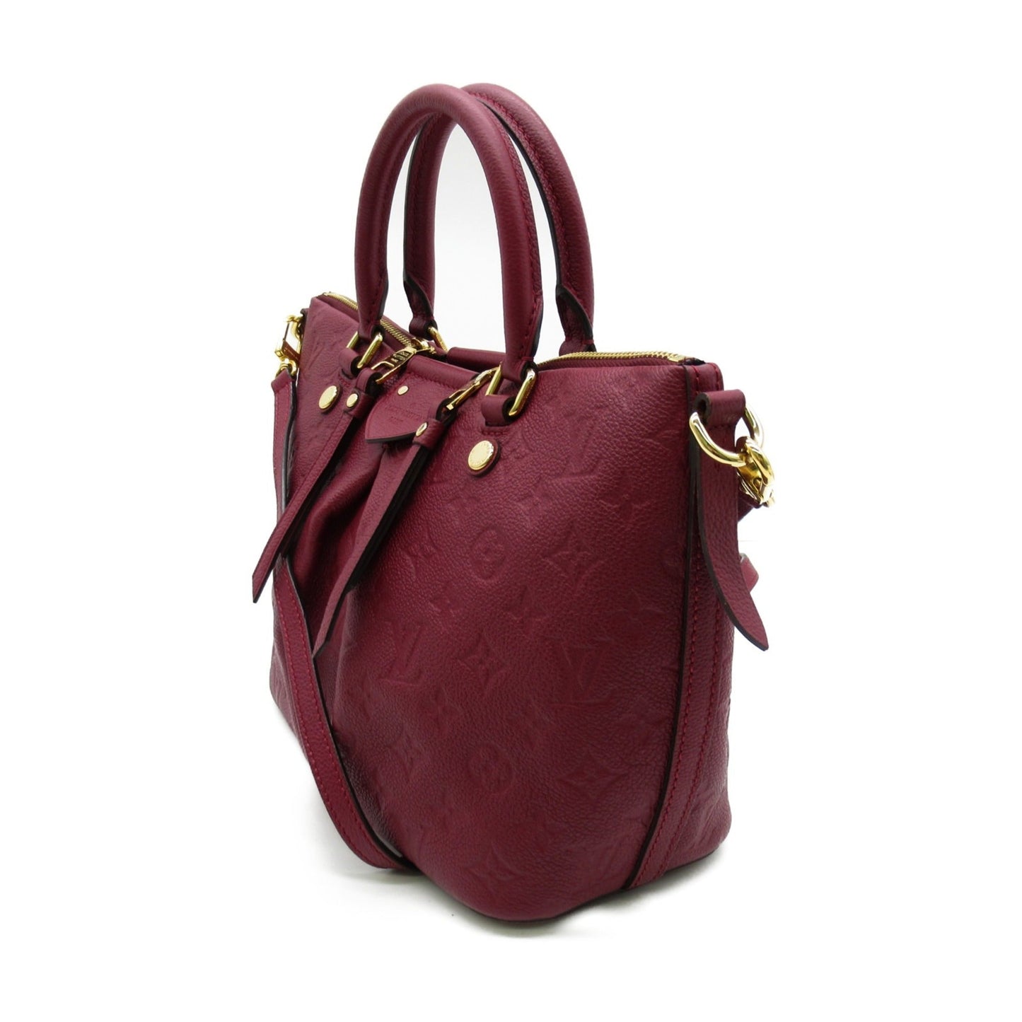 LOUIS VUITTON Mazarine PM Shoulder Bag Purple Leysin Monogram empreinte Calfskin [cowhide] M43215