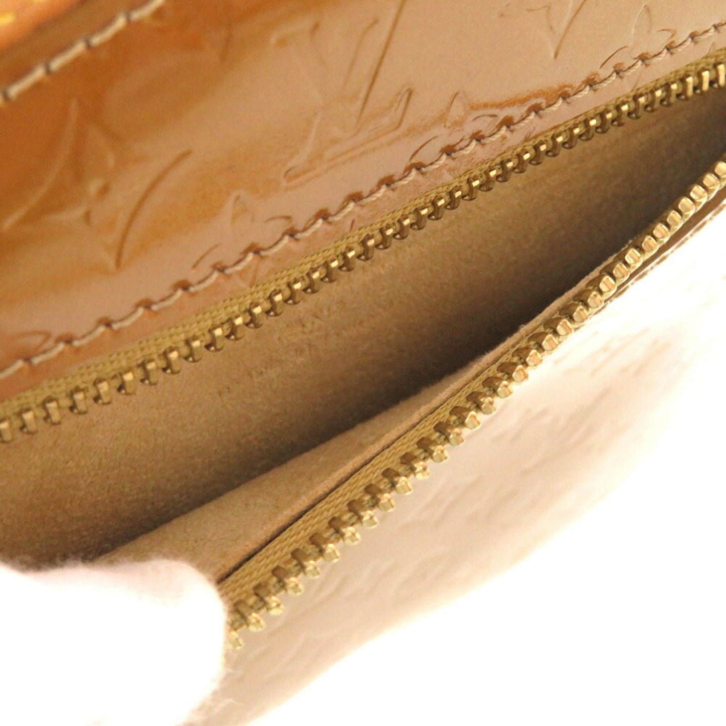 LOUIS VUITTON Monogram Vernis Comte Defe Pochette Owl Bronze M92268 Shoulder Bag