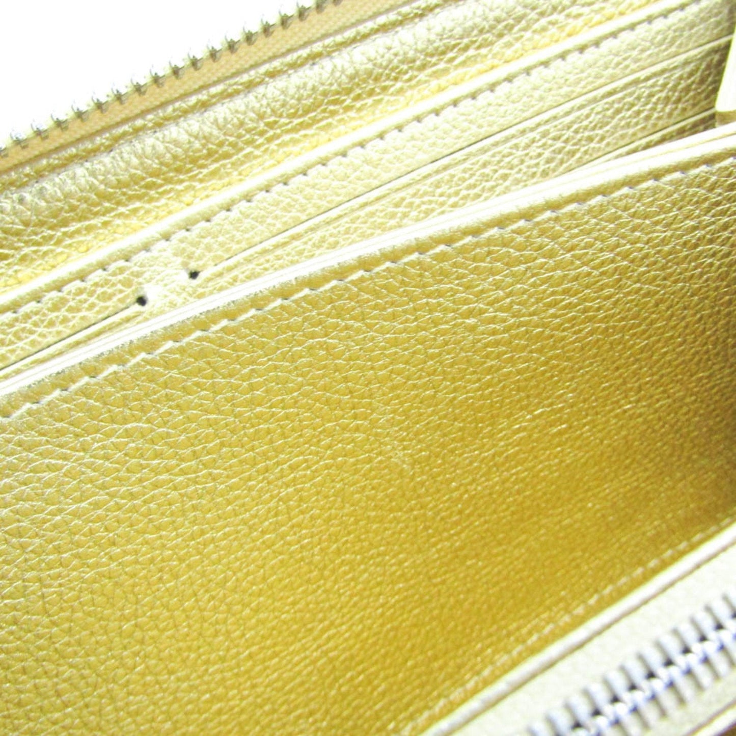 LOUIS VUITTON Zippy Lock Me Japan Limited M63816 Women's Calf Leather Long Wallet [bi-fold] Gold