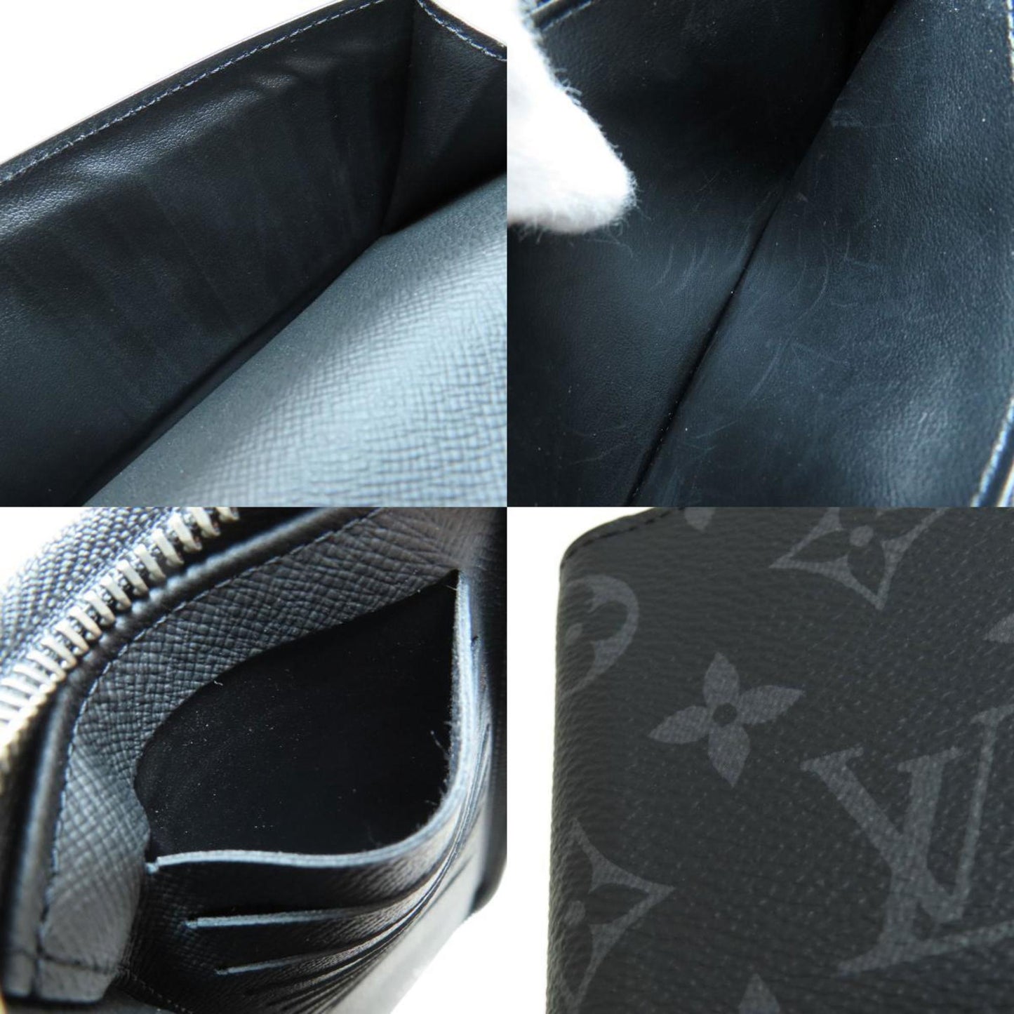 LOUIS VUITTON M62295 Zippy Vertical Long Wallet Monogram Eclipse Men's