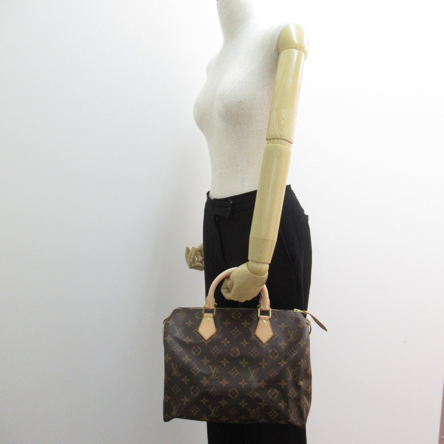 LOUIS VUITTON Speedy 30 Brown Monogram PVC coated canvas M41526