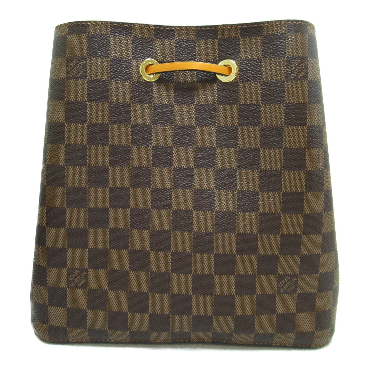LOUIS VUITTON Neo Noe Shoulder Bag Brown Ebene Saffron Damier PVC coated canvas N40213