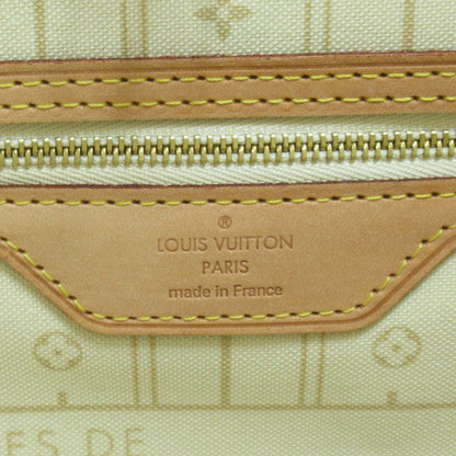 LOUIS VUITTON Neverfull MM Ivory Damier Azur PVC coated canvas N51107