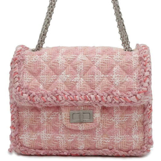 Chanel Chain Shoulder Bag Matelasse 2.55 Tweed CHANEL Women's