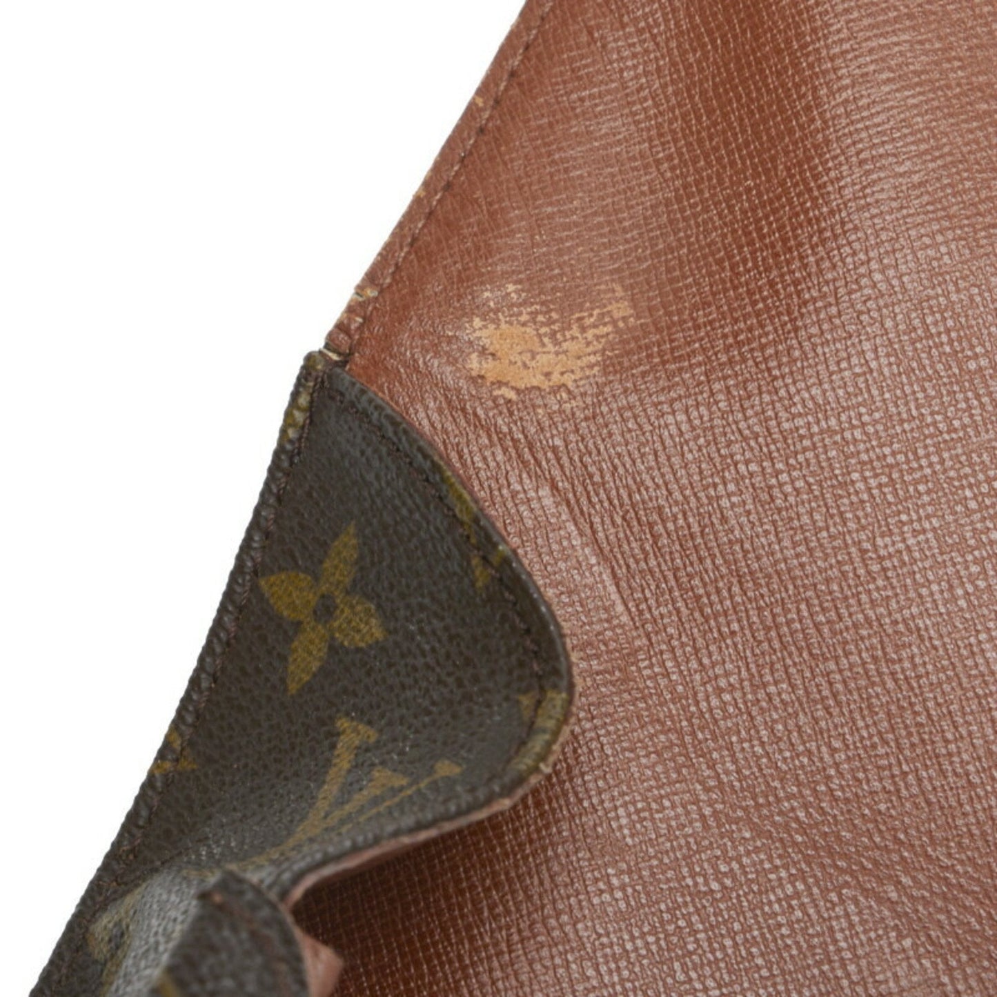 LOUIS VUITTON Monogram Cartesier GM Shoulder Bag M51252 Brown PVC Leather Women's