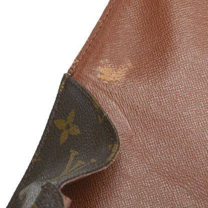 LOUIS VUITTON Monogram Cartesier GM Shoulder Bag M51252 Brown PVC Leather Women's