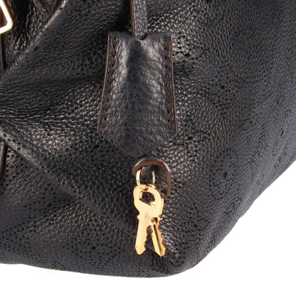 Louis Vuitton Galatea PM Mahina Shoulder Bag Noir Ladies