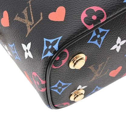 LOUIS VUITTON Monogram Game On Vanity PM Noir M57482 Women's Canvas Bag