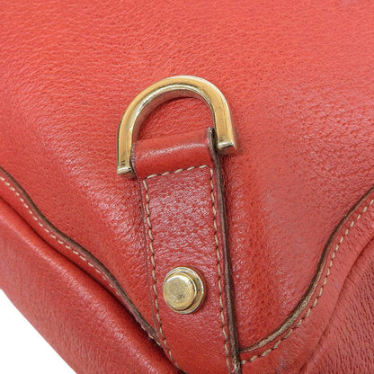 Gucci Bag Ladies Tote Handbag Abbey Leather Red 130733 Large
