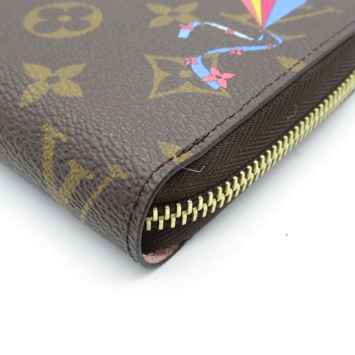 LOUIS VUITTON Zippy Wallet Japan Only Brown Rose valerine PVC coated canvas Monogram Vivienne M69054
